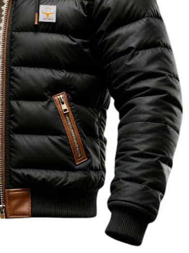 Mira | Warme Sherpa-Jacke für Herren in Schwarz