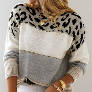 Sofia™ | Lässiger Pullover mit Leopardenmuster