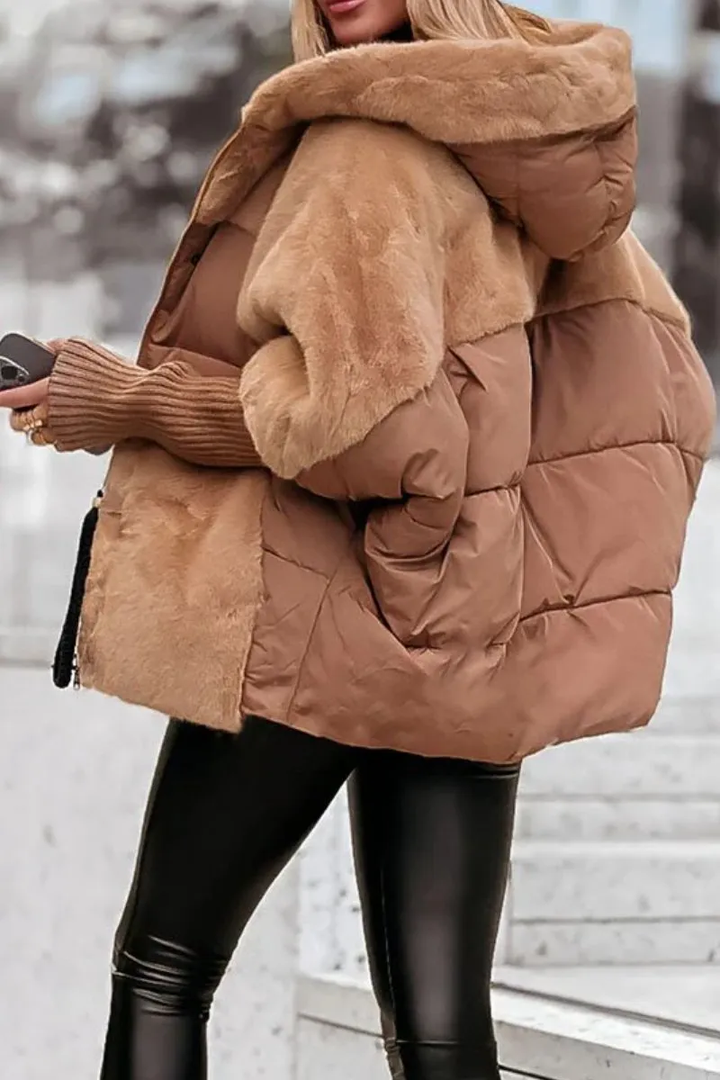 Bomberjacke mit Kapuze für Damen