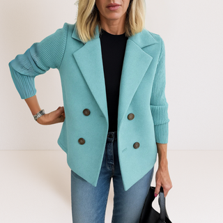 Martine™ | Elegante Jacke mit Strickärmeln