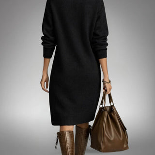 Marion™ | Weiches Strickkleid mit Knöpfen