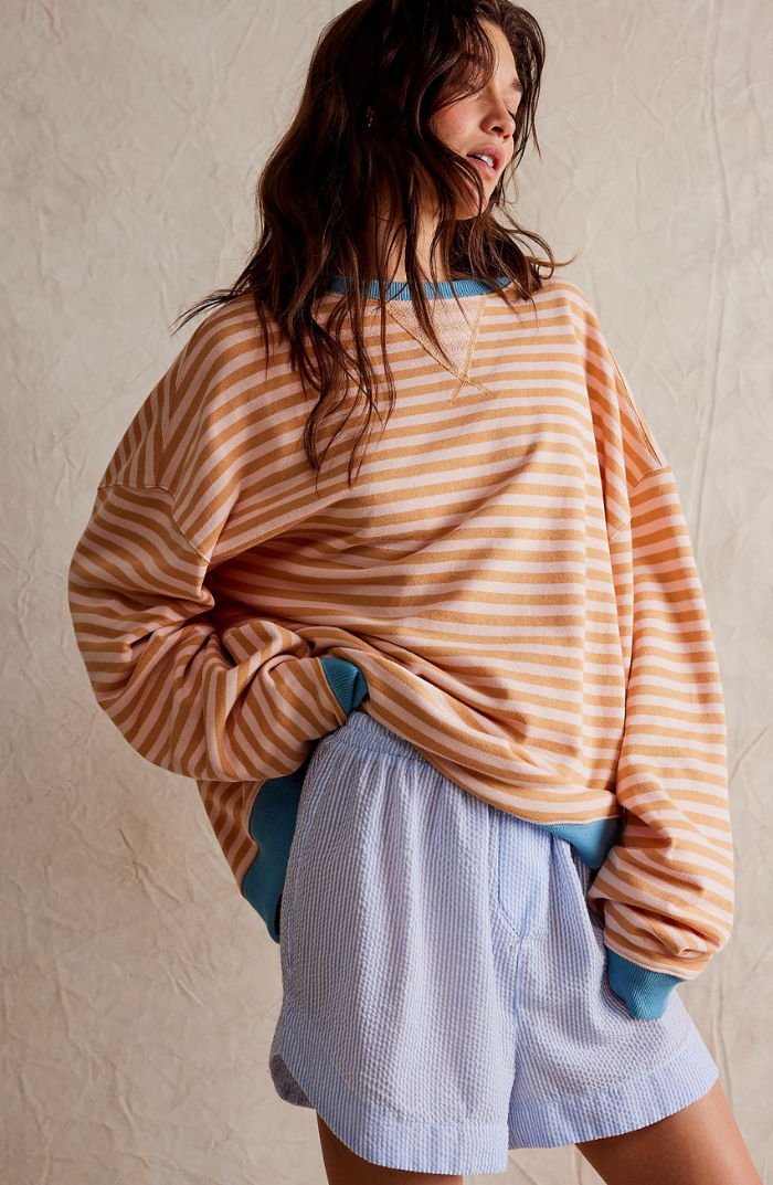 Anika™ | Gestreifter Pullover in Übergröße