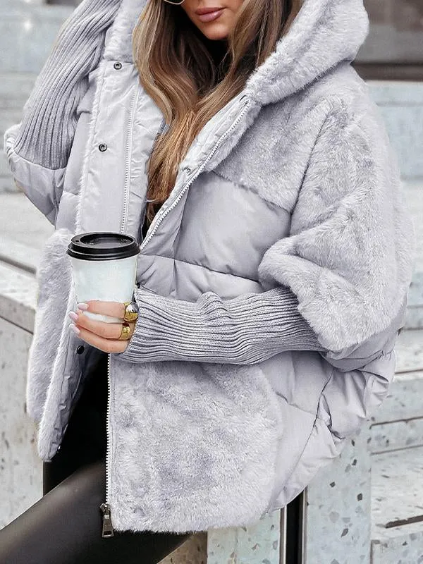 Bomberjacke mit Kapuze für Damen