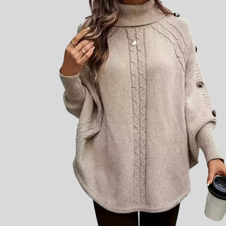 Norelle™ | Hoher Hals Kabelstrickpullover