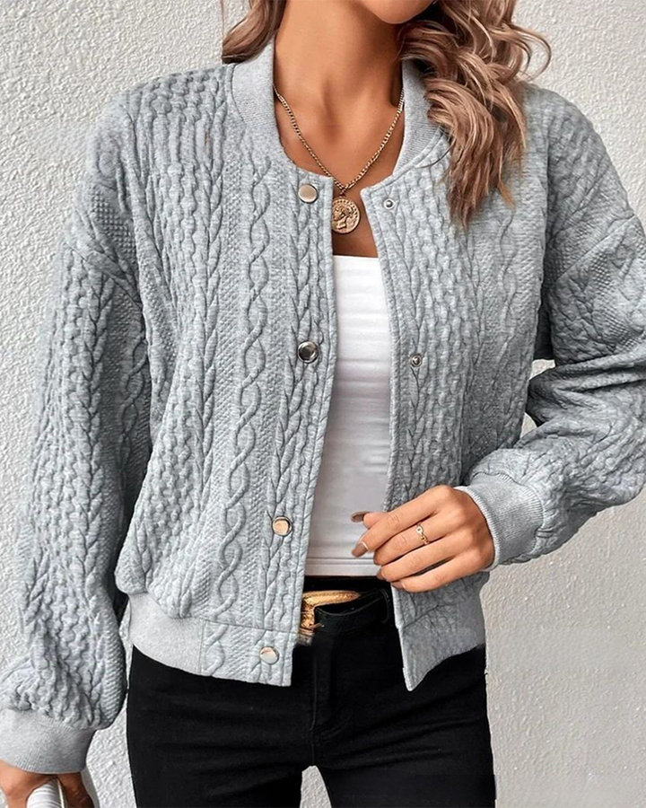 Lucille® | Elegante Strickjacke aus strukturiertem Stoff