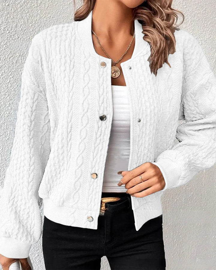 Lucille® | Elegante Strickjacke aus strukturiertem Stoff