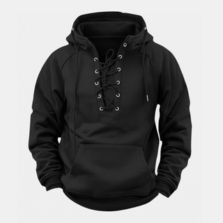 Mira Leone | Fleece-Hoodie für Herren mit Schnürung