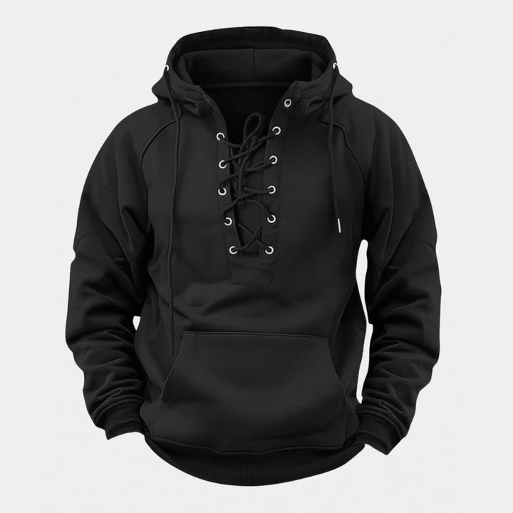 Mira Leone | Fleece-Hoodie für Herren mit Schnürung