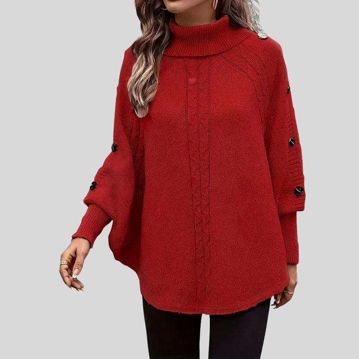 Norelle™ | Hoher Hals Kabelstrickpullover