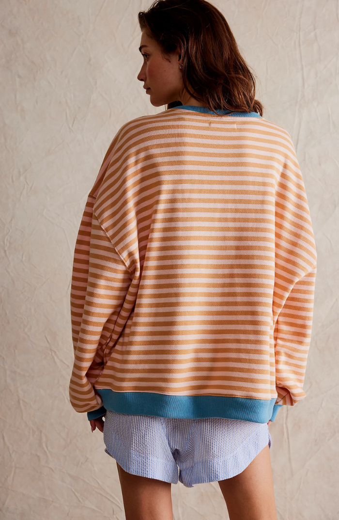 Anika™ | Gestreifter Pullover in Übergröße