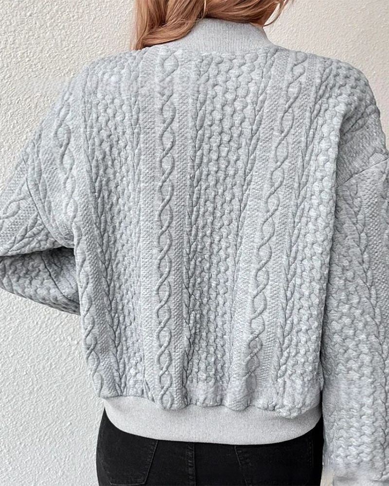 Lucille® | Elegante Strickjacke aus strukturiertem Stoff