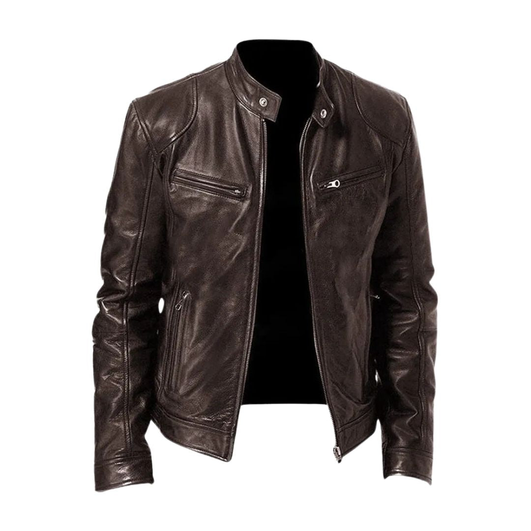 Mira | Lässige Lederjacke für Herren