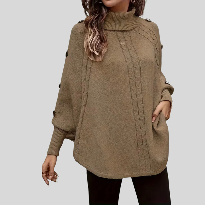 Norelle™ | Hoher Hals Kabelstrickpullover