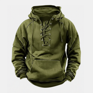 Mira Leone | Fleece-Hoodie für Herren mit Schnürung