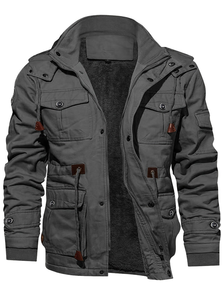 Mira | Lange Outdoor-Herrenjacke – Heavy-Duty &amp; warm gefüttert