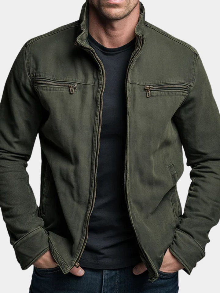 Mira Valmont | Vintage Field Jacket für Herren in Olivgrün
