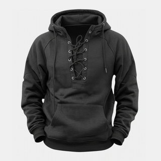 Mira Leone | Fleece-Hoodie für Herren mit Schnürung