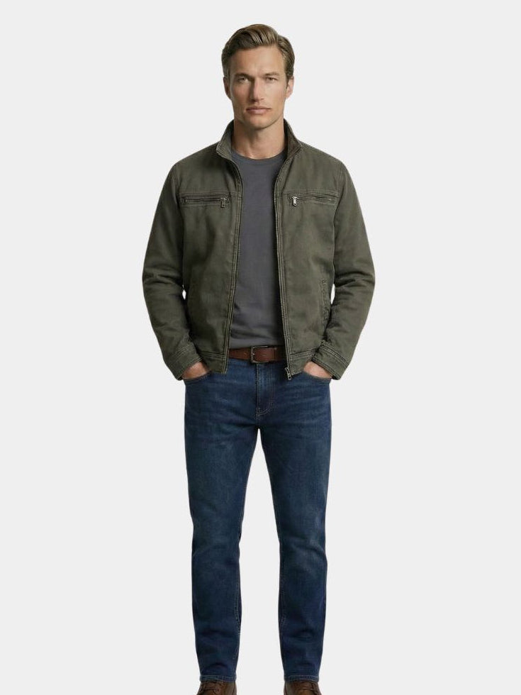 Mira Valmont | Vintage Field Jacket für Herren in Olivgrün