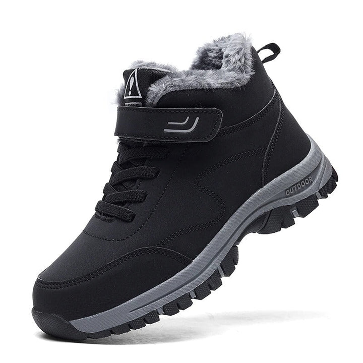 Finn | Gefütterte Winterstiefel mit Klettverschluss