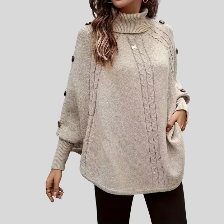 Norelle™ | Hoher Hals Kabelstrickpullover