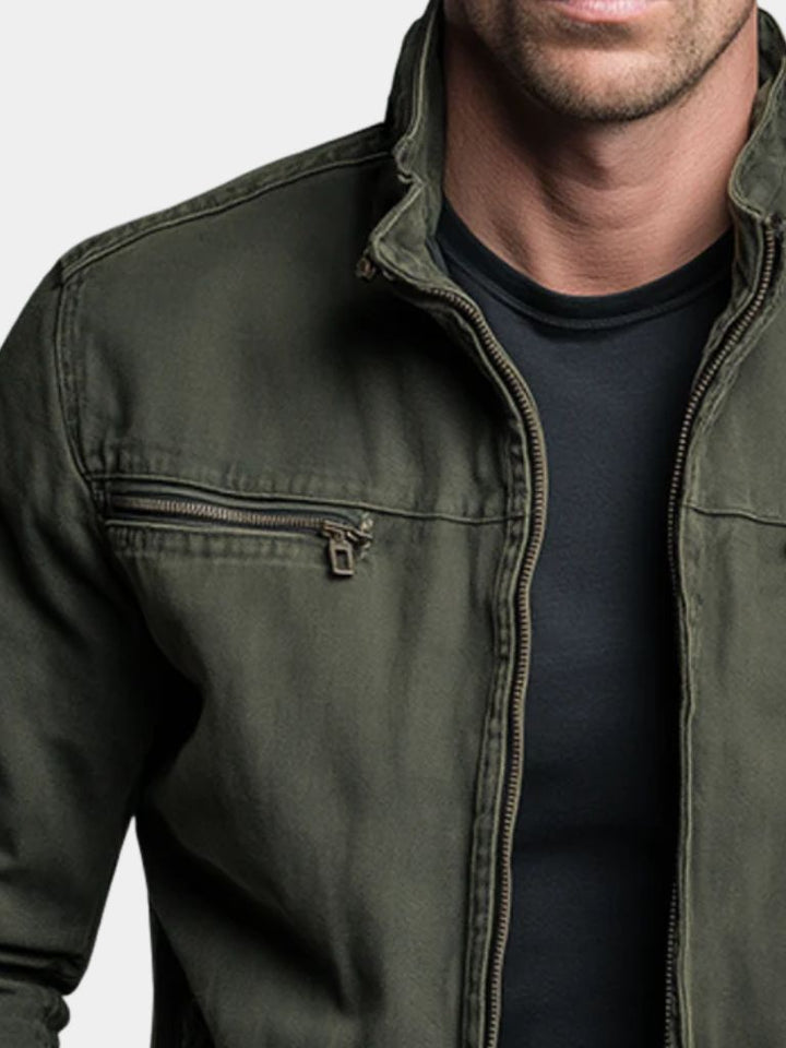 Mira Valmont | Vintage Field Jacket für Herren in Olivgrün
