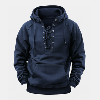 Mira Leone | Fleece-Hoodie für Herren mit Schnürung