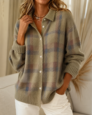Tesa™ | Karierter Strickpullover