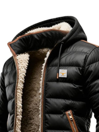 Mira | Warme Sherpa-Jacke für Herren in Schwarz