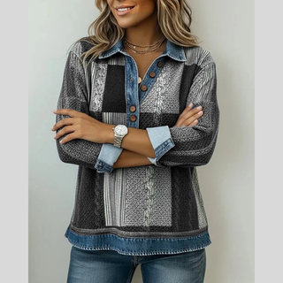 Meridell™ | Farbblock Druck Pullover