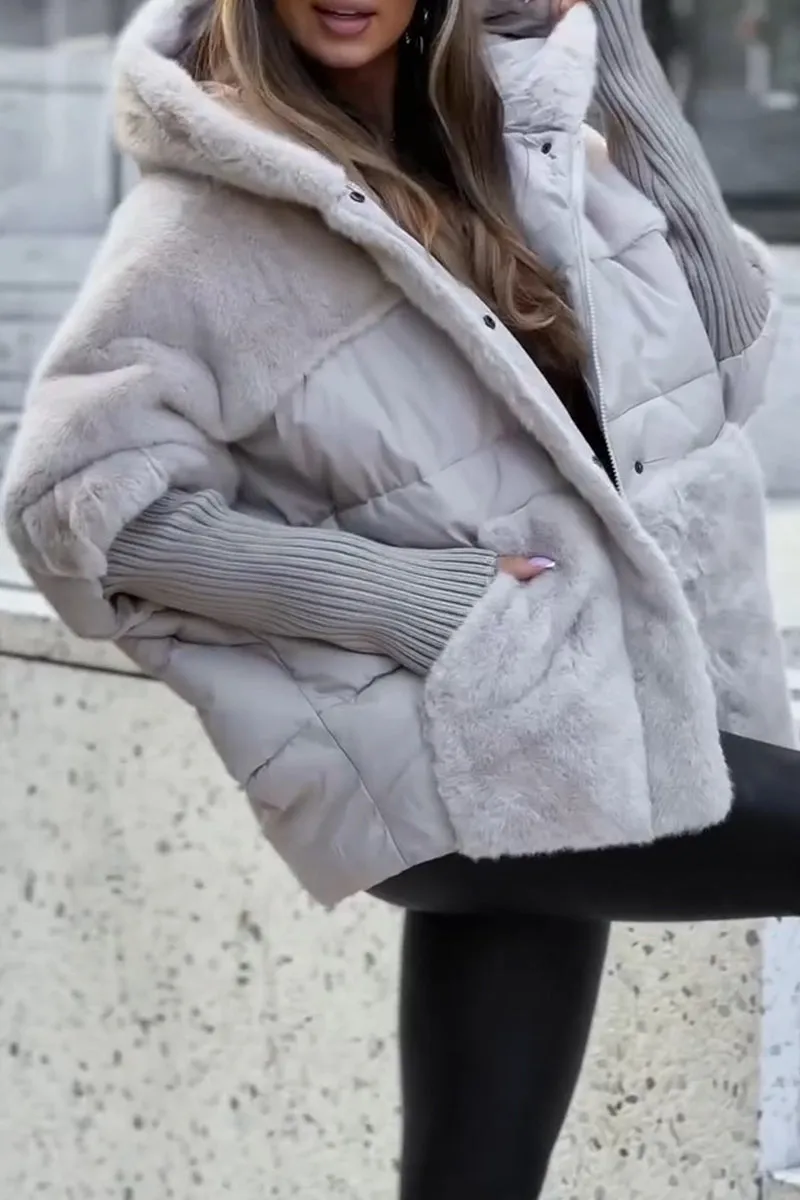 Bomberjacke mit Kapuze für Damen