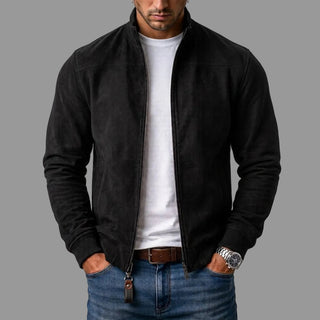 Varel | Bomberjacke in Wildleder-Optik