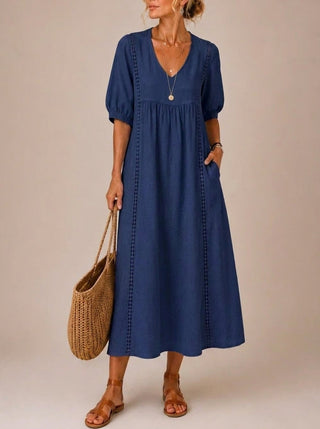 Sefi | Sommerliches Midikleid mit Spitzendetails