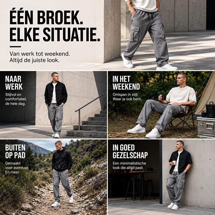 Finn | Cargohose mit XXL-Taschen – 1+1 GRATIS