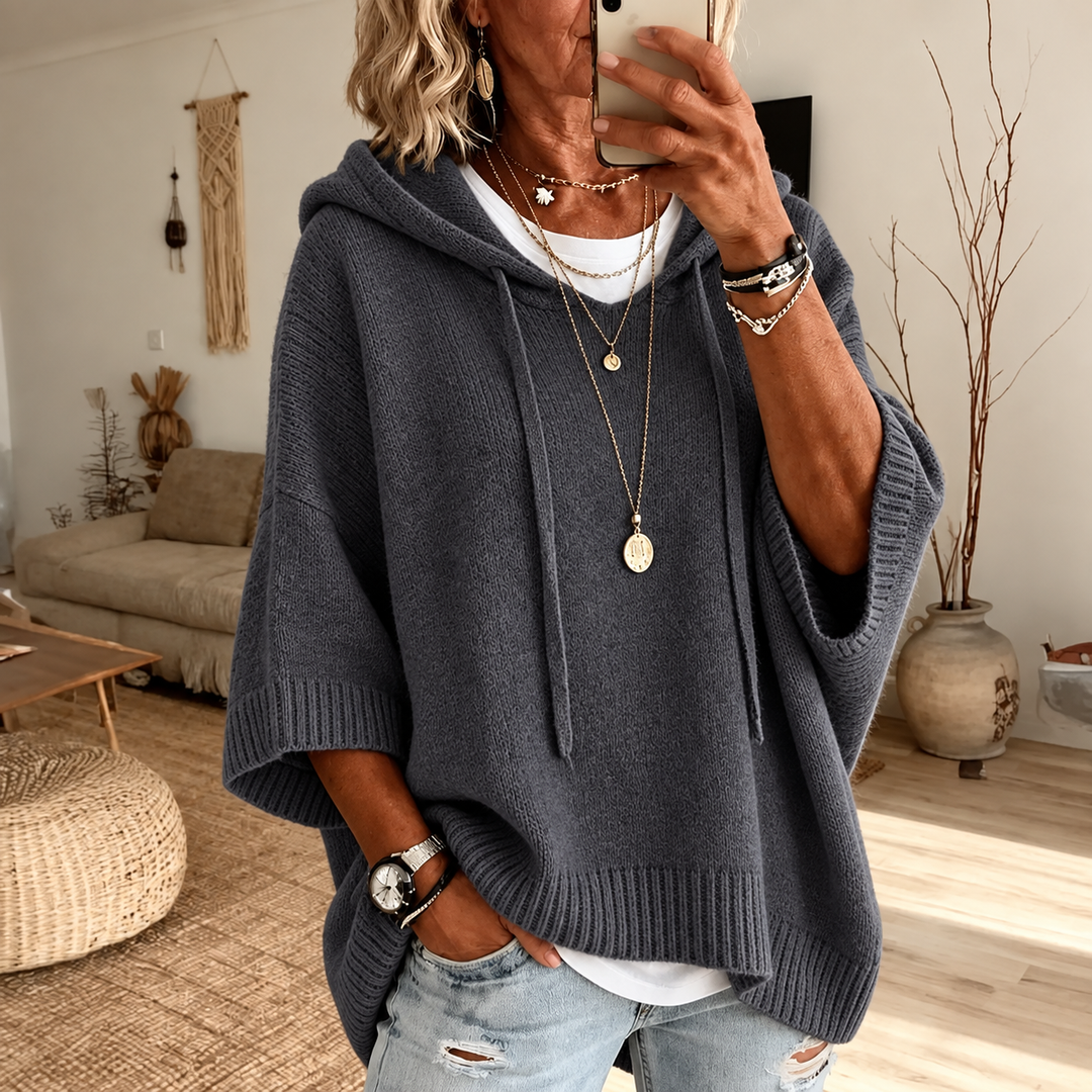Marlene™ | Oversize-Strickpullover mit Kapuze