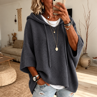 Marlene™ | Oversize-Strickpullover mit Kapuze