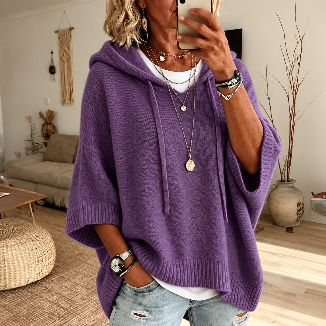 Marlene™ | Oversize-Strickpullover mit Kapuze
