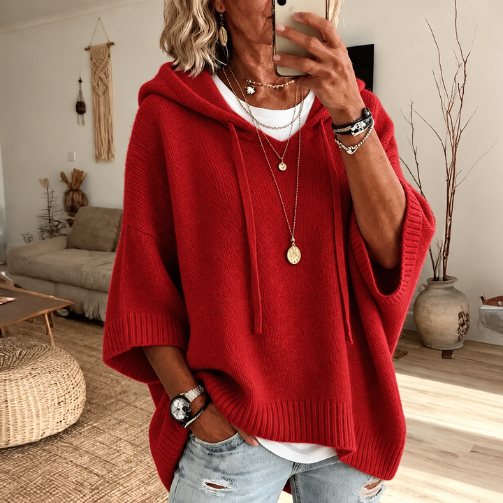 Marlene™ | Oversize-Strickpullover mit Kapuze