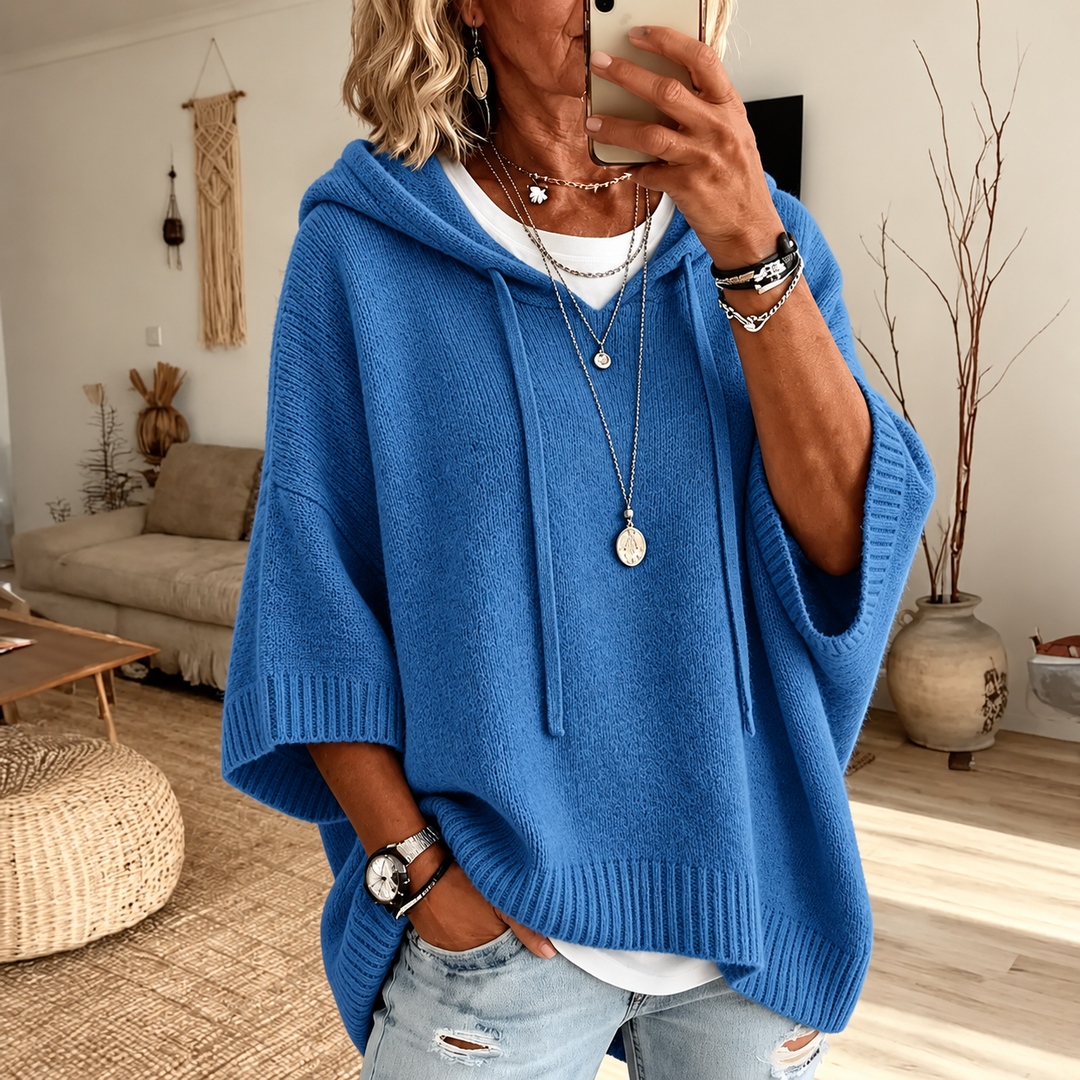 Marlene™ | Oversize-Strickpullover mit Kapuze