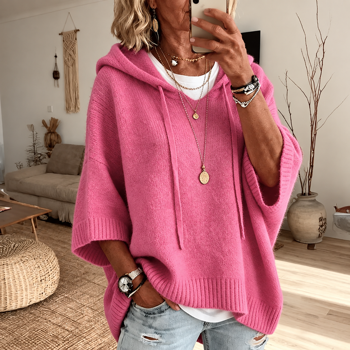 Marlene™ | Oversize-Strickpullover mit Kapuze