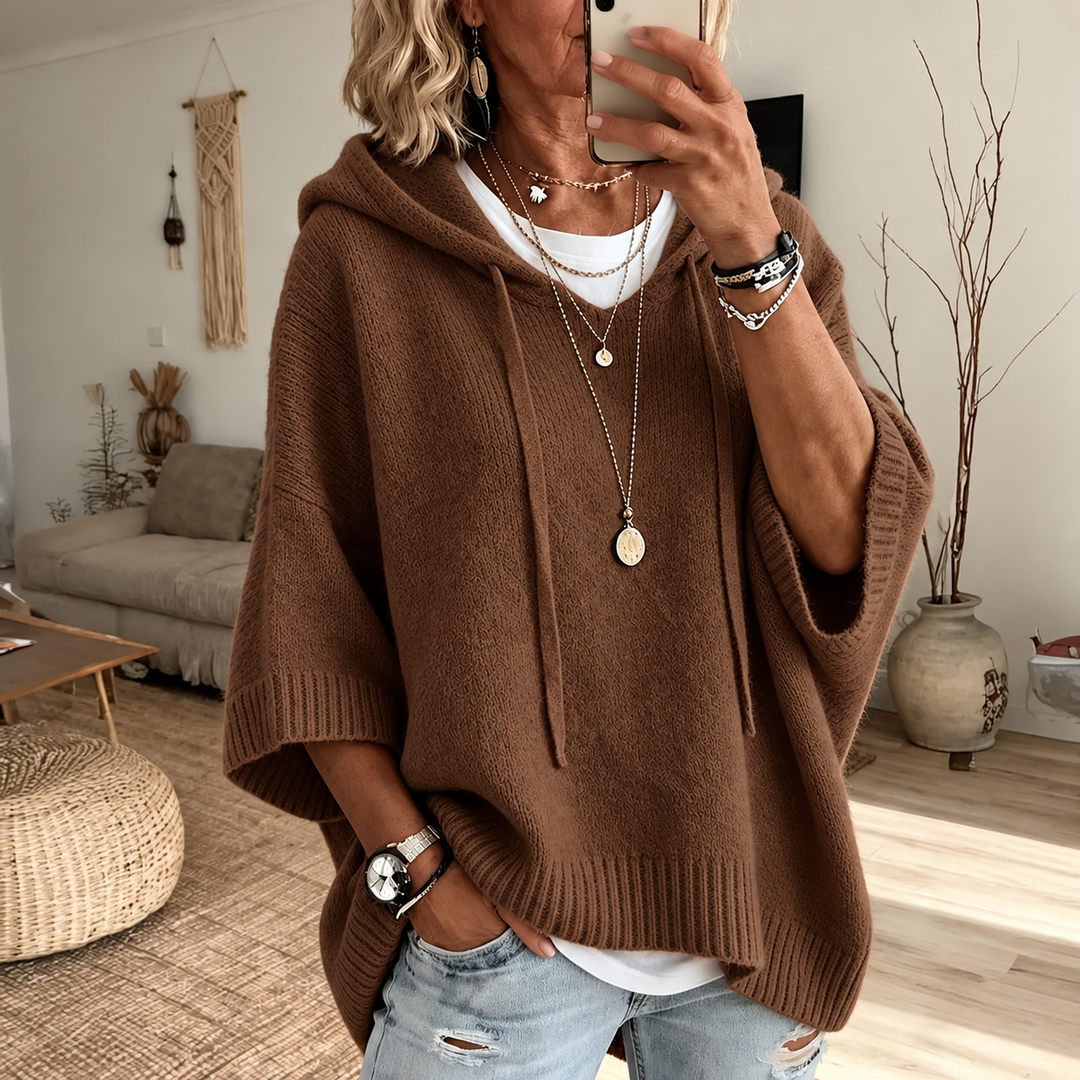 Marlene™ | Oversize-Strickpullover mit Kapuze