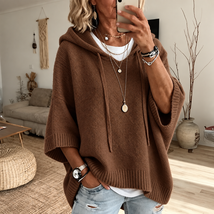 Marlene™ | Oversize-Strickpullover mit Kapuze