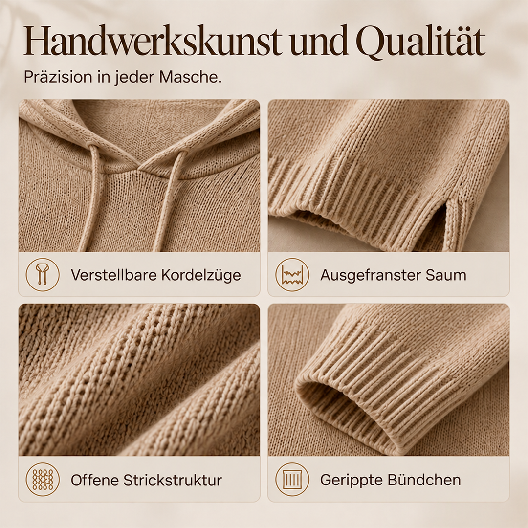 Marlene™ | Oversize-Strickpullover mit Kapuze