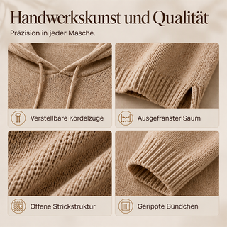 Marlene™ | Oversize-Strickpullover mit Kapuze
