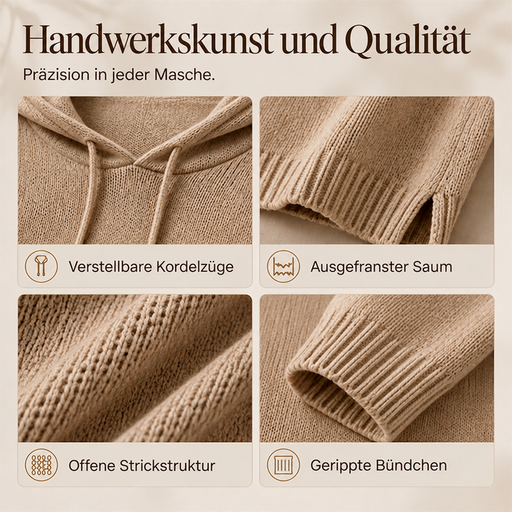Marlene™ | Oversize-Strickpullover mit Kapuze