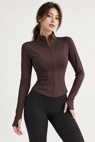 Leonie™ | Figurbetonte Sportjacke mit Reißverschluss