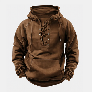Mira Leone | Fleece-Hoodie für Herren mit Schnürung