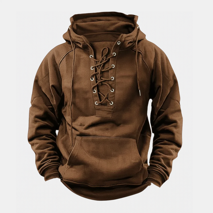Mira Leone | Fleece-Hoodie für Herren mit Schnürung