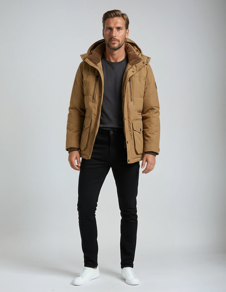 Sebastian | Gefütterte Winterjacke warm