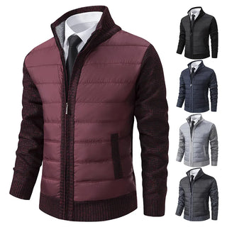 Mira | Elegante Herren-Strickjacke mit Steppfront