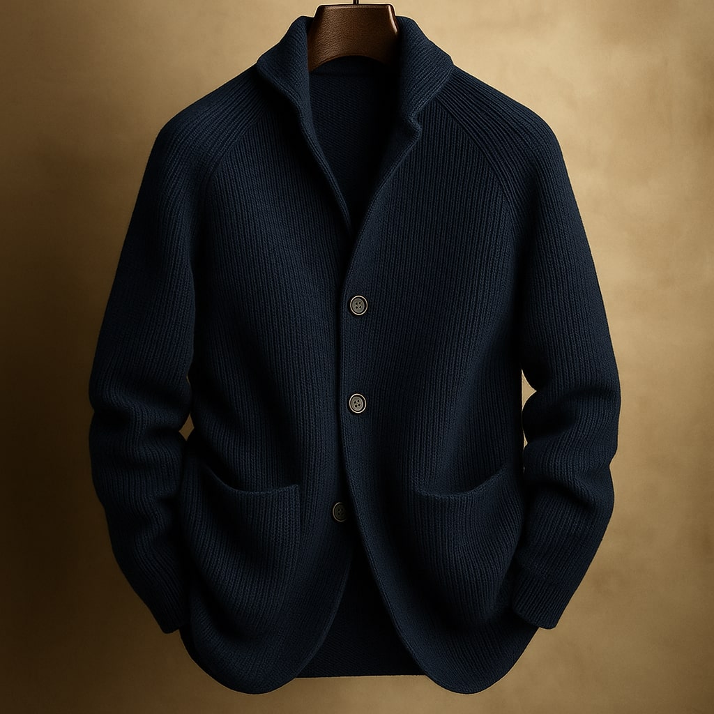 SILVORO | STRICKJACKE AUS RIPPWOLLE FÜR HERREN